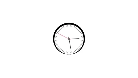 Clock animation, time lapse clock video concept Stock Footage 259560371