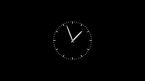 Clock animation, time lapse clock video concept Stock Footage 259560382