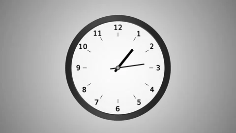 Clock Animation time lapse loop 4K Stock Footage 218611799