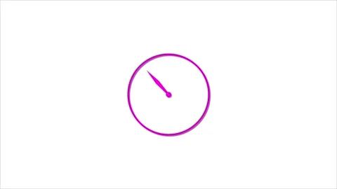 Clock animation video,this clock 1 handle and white background . Stock Footage 299522843