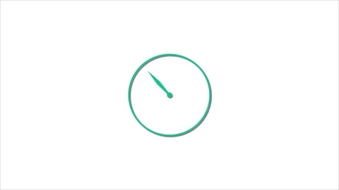 Clock animation video,this clock 1 handle and white background . Stock Footage 299522853