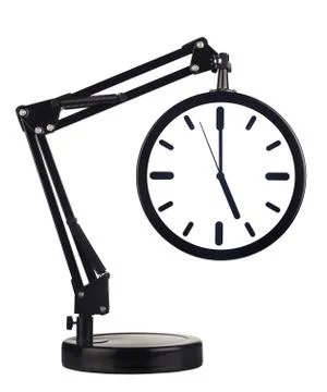 Clock with arm 스톡 사진