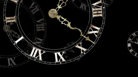 Clock Around Time Video stock 72128113