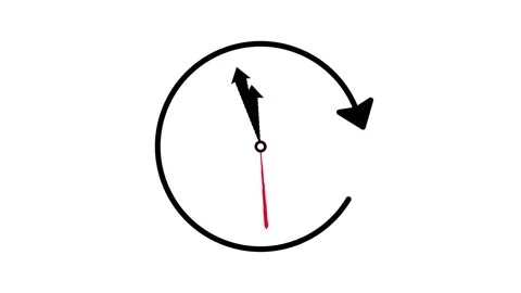 Clock arrow animation Stock Footage 312938415