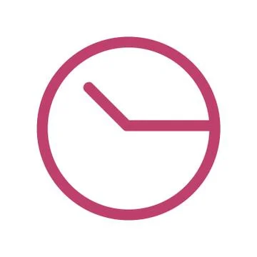 Clock with arrows thick line vector icon Stock Illustration