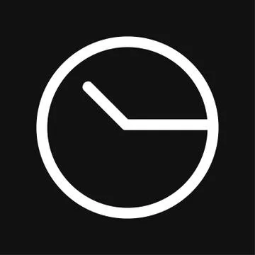 Clock with arrows thick line vector icon Stock Illustration