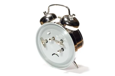 Clock back view Stock Photos