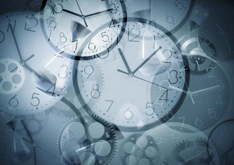Clock background Stock Photos