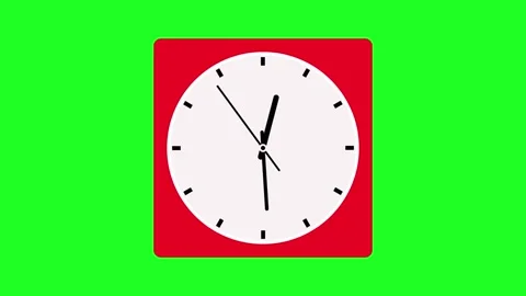 Clock bar, 12 hour simple clock bar. Stock Footage 336977628