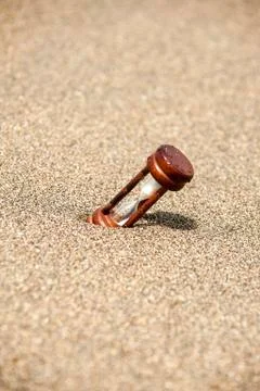 Clock on the beach Stock Photos