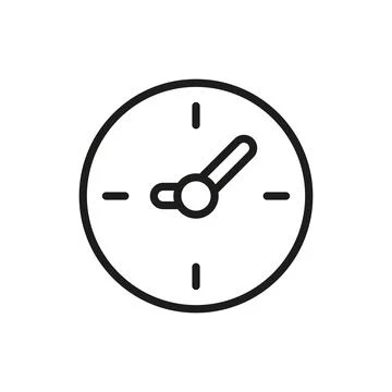 Clock bedroom icon vector basic design 스톡 일러스트
