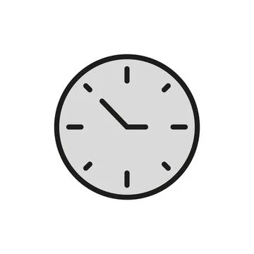 Clock bedroom icon vector basic design Illustrazione stock