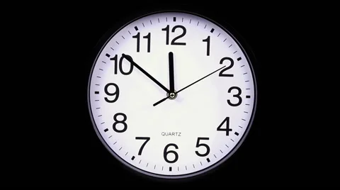 Clock on a black 00,00 TimeLapse1 Video stock 51115550