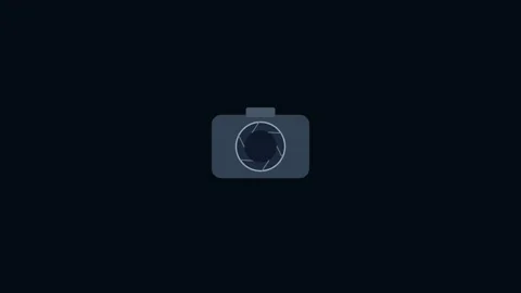 A clock on black background and an image of ring camera with icon watch green Stock-Footage 346172473