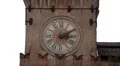 Clock, Bologna Street, Italian Historic City, European Old Street, Italy HD Footage