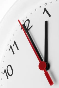 Clock breaking time Stock Photos