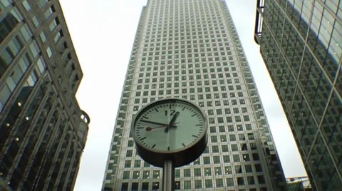 Clock Building 1 Stock Footage 28011115