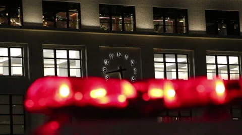 The clock on the building Stock Footage 42279949