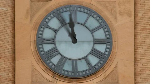 CLOCK ON BUILDING Stock-Footage 97175177