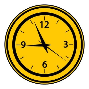 Clock button. 스톡 일러스트