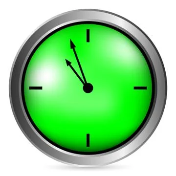 Clock button Stock Illustration