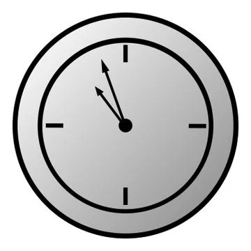 Clock button Stock Illustration