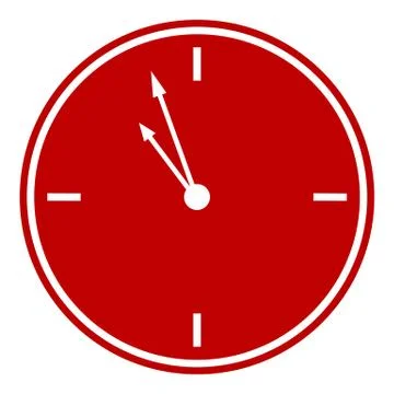 Clock button Stock Illustration