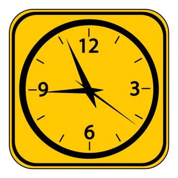 Clock button. 스톡 일러스트