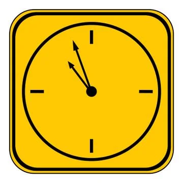 Clock button. Stock Illustration