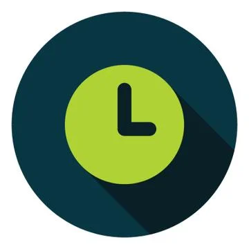 Clock Button Illustrazione stock