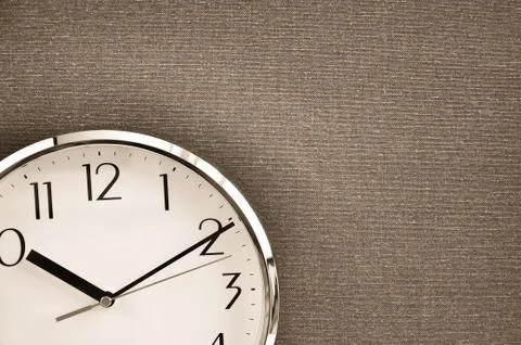 Clock on canvas Stock Photos