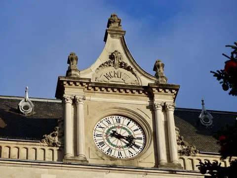 Clock on Cercle Cite Stock Photos
