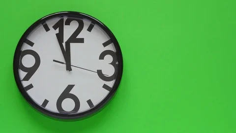 Clock chroma, time-lapse Stock Footage 85255741