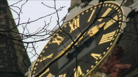 Clock of church Video stock 117144