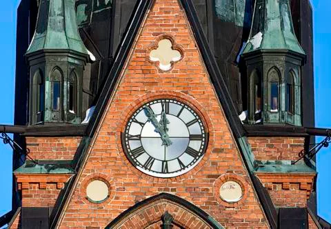 Clock on Church Stock Photos