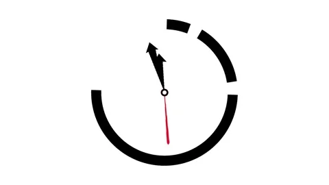 Clock circle loading animation Stock Footage 312938417