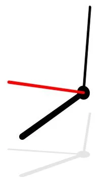 Clock, clock vector isolated on white. eps 10. Stock Illustration