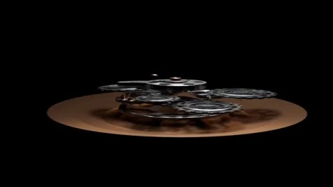 Clock clock work detail Video stock 274414386