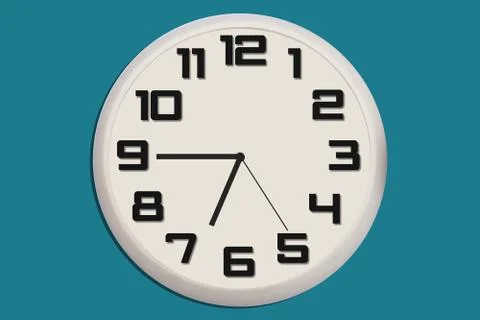 Clock Closeup Isolated on Banner background Stock Photos