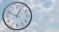 Clock With Clouds Time Lapse 02 HD Footage