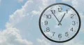 Clock With Clouds Time Lapse 03 HD Footage