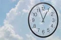 Clock With Clouds Time Lapse 03 Footage