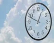 Clock With Clouds Time Lapse 03 SD Footage