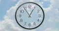 Clock With Clouds Time Lapse HD Footage