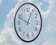 Clock With Clouds Time Lapse SD Footage