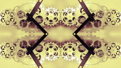 Clock cogs gears anddials Stock Footage 224738449