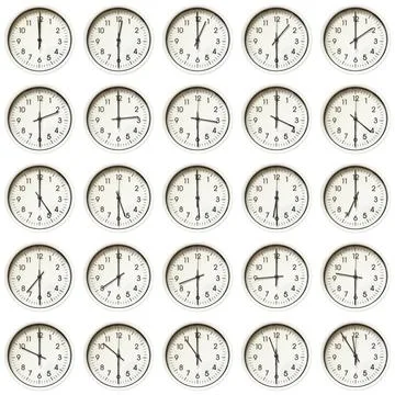 Clock collection Foto stock