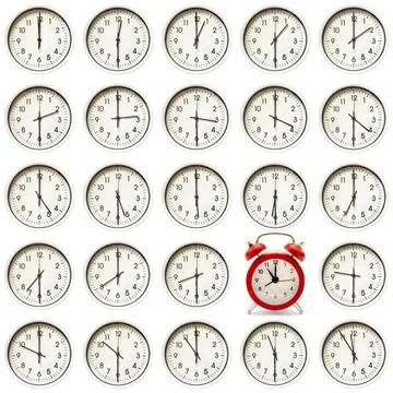 Clock collection Foto stock