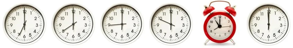 Clock collection Stock Photos