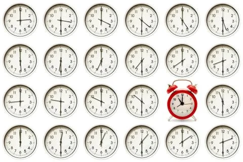 Clock collection Stock Photos
